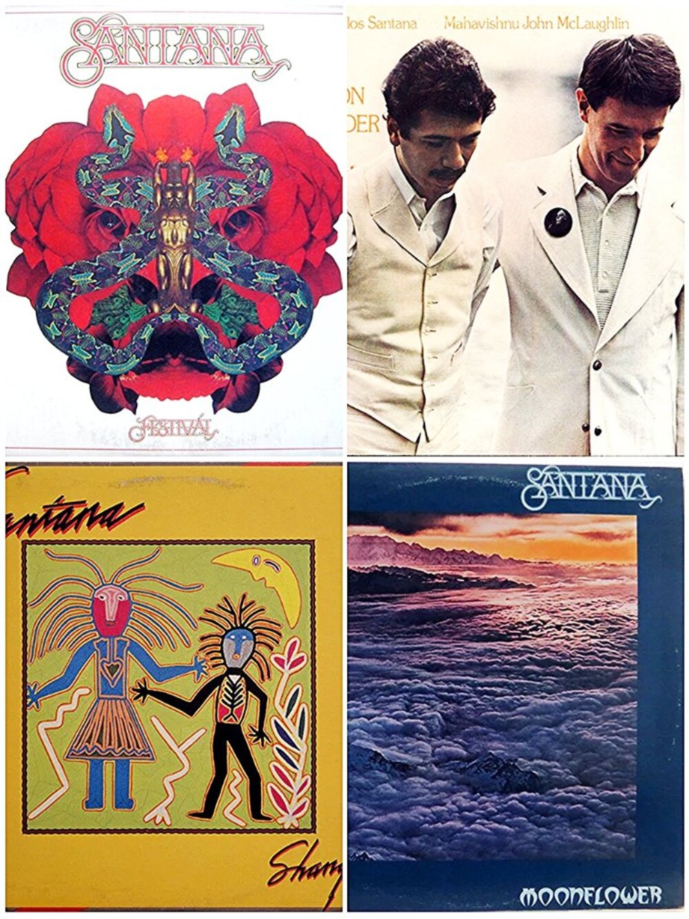 Lot Of 4 SANTANA Vinyl Records
